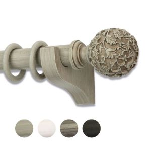New Classic 55mm Wood Curtain Pole by Byron & Byron